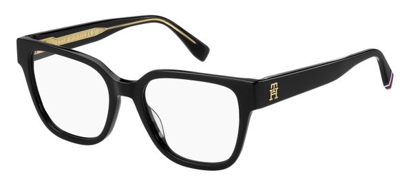 Tommy Hilfiger Kobieta Tommy Hilfiger TH 2102 807 Oprawki optyczne Acetat Czarny Kwadratowy