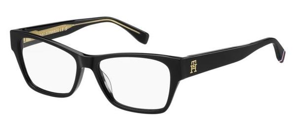Tommy Hilfiger Kobieta Tommy Hilfiger TH 2104 807 Oprawki optyczne Acetat Czarny Kwadratowy