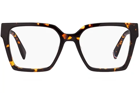 Tommy Hilfiger Kobieta Tommy Hilfiger TH 2103 086 Oprawki optyczne Acetat Hawana Kwadratowy - Thumbnail 2