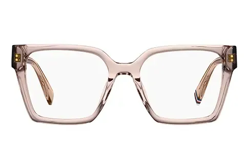 Tommy Hilfiger Kobieta Tommy Hilfiger TH 2103 35J Oprawki optyczne Acetat Różowy Kwadratowy - Thumbnail 2