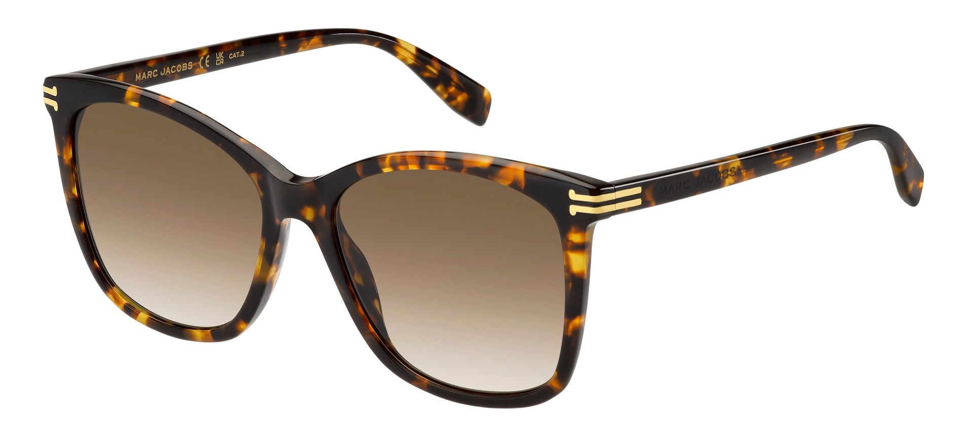 Marc Jacobs Kobieta Marc Jacobs MJ 1106/S 086/HA Okulary przeciwsłoneczne Acetat Hawana Brązowy Cat Eye Zacieniony - Image 1