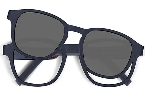 Tommy Hilfiger Mężczyzna Tommy Hilfiger TH 2085/CS FLL/M9 Oprawki optyczne Bio Polyamid Niebieski nieprzejrzysty Szary Kwadratowy Spolaryzowane Clip-on - Thumbnail 2