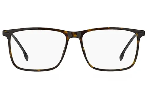 Hugo Boss Mężczyzna Hugo Boss BOSS 1642 2OS Oprawki optyczne Acetat Hawana Kwadratowy - Thumbnail 2
