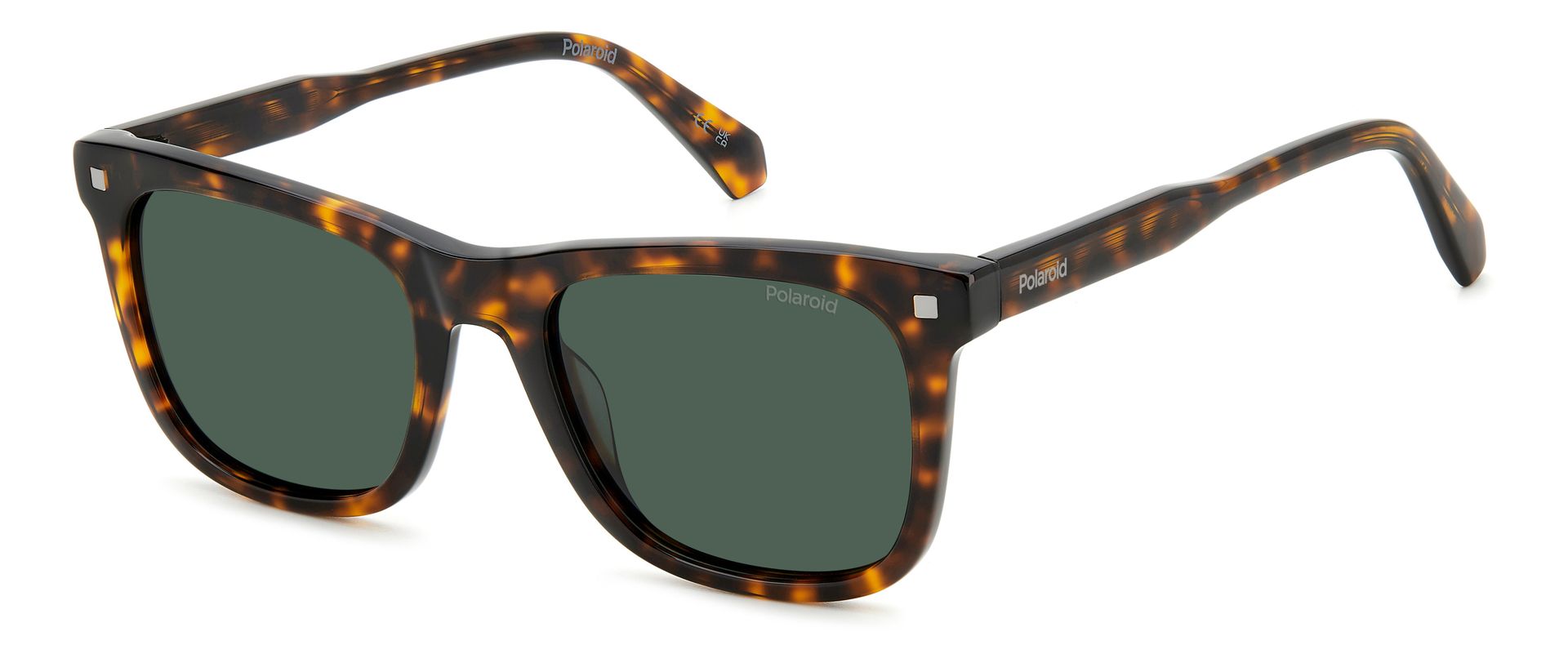 Polaroid Unisex Polaroid PLD 4167/S/X 086/UC Okulary przeciwsłoneczne Acetat Hawana Zielony Kwadratowy Spolaryzowane - Image 1