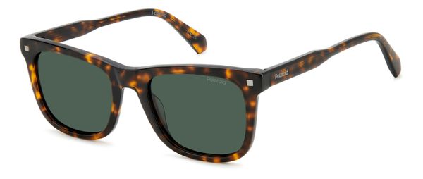 Polaroid Unisex Polaroid PLD 4167/S/X 086/UC Okulary przeciwsłoneczne Acetat Hawana Zielony Kwadratowy Spolaryzowane