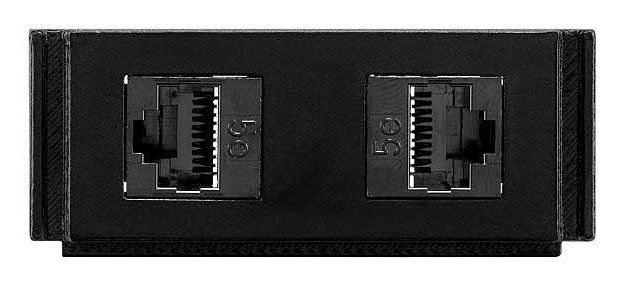 AMX HPX-N102-RJ45 outlet box Black - Image 1