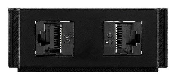 AMX HPX-N102-RJ45 outlet box Black