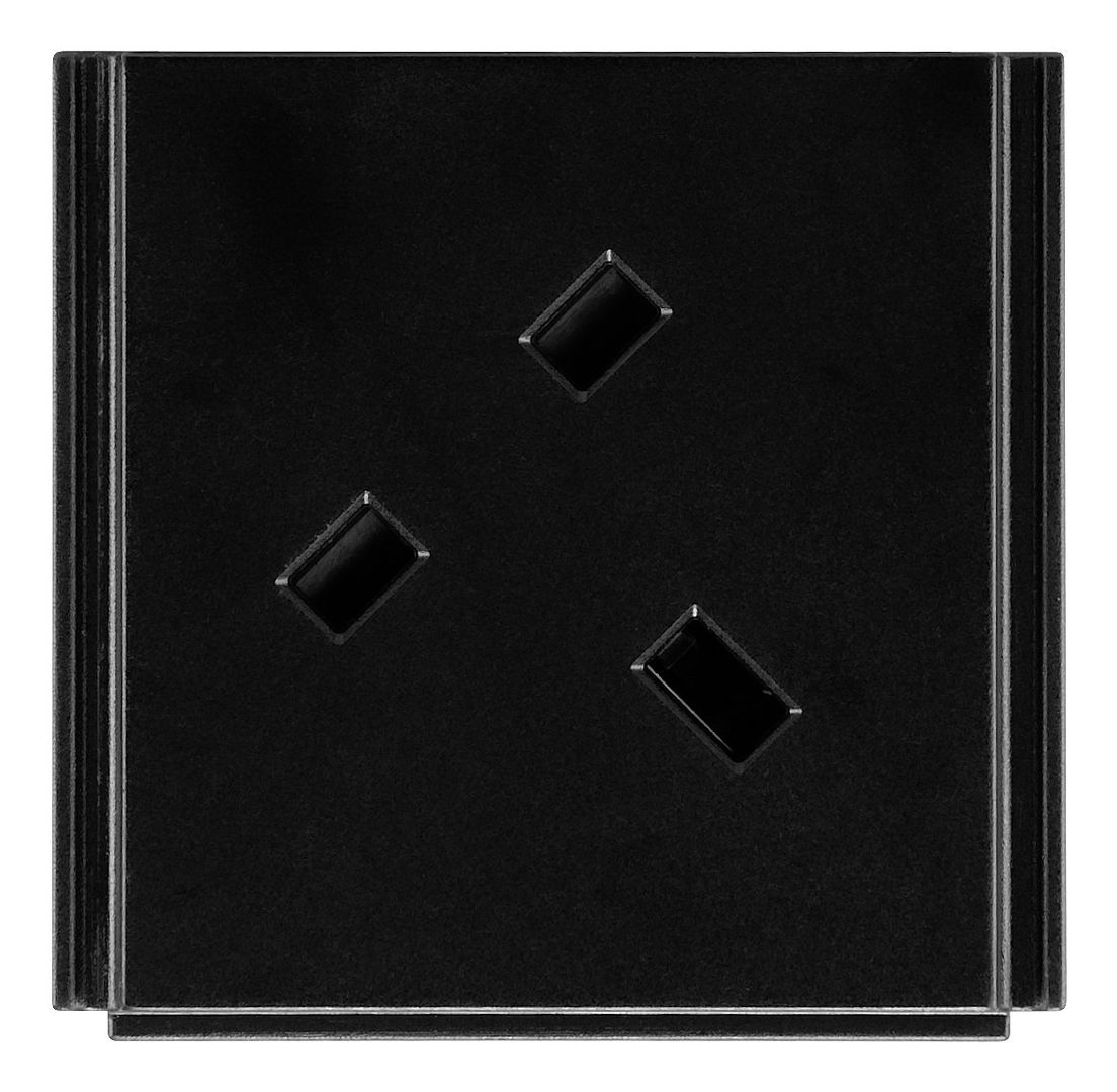 AMX HPX-P250-PC-UK outlet box Type G (UK) Black - Image 1