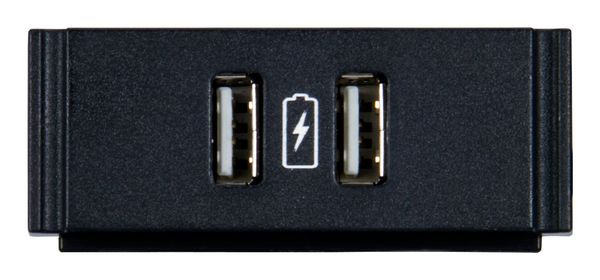 AMX HydraPort HPX-N102-USB-PC - outlet outlet box Black