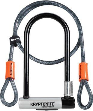 Kryptonite Kryptolok U-Lock with 4 Foot Kryptoflex Cable