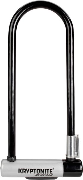 Kryptonite Kryptolok Long Shackle U-Lock with FlexFrame Bracket - Sold Secure Gold