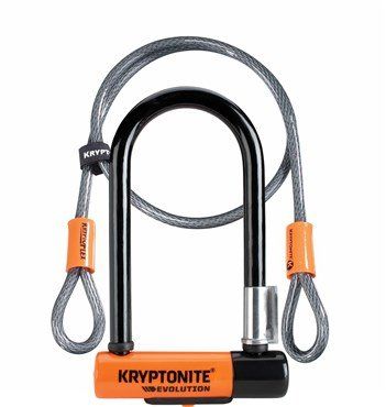 Kryptonite Evolution Mini 7 D-Lock with 4 Foot Cable