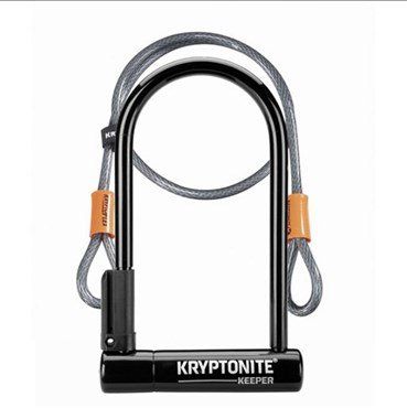 Kryptonite Keeper 12 Standard with 4ft Flex Cable - Sold Secure Silver - Image 1