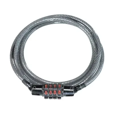 Kryptonite Combination Coil Cable CC4 5mm x 120 cm - Grey - Thumbnail 2