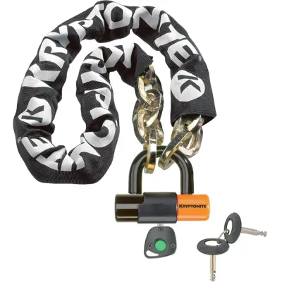 Kryptonite New York Chain With EV Series 4 Disc Lock - Sold Secure Gold - Thumbnail 2