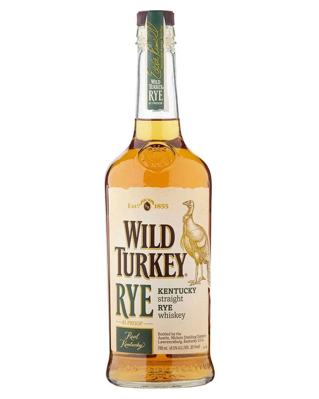 Wild Turkey 81 Proof Rye Kentucky Straight Rye Whiskey - Image 1