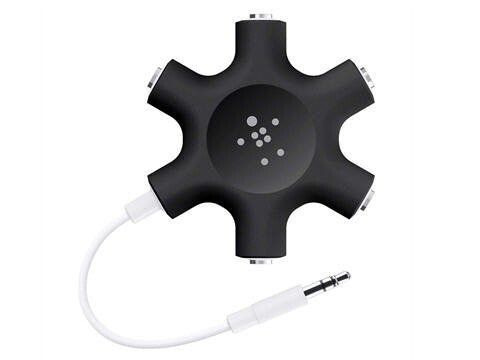 Belkin F8Z274BT audio splitter Green. White