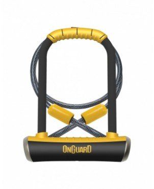 OnGuard Pitbull DT Shackle U-Lock Plus Cable - Diamond Sold Secure Rating - Image 1