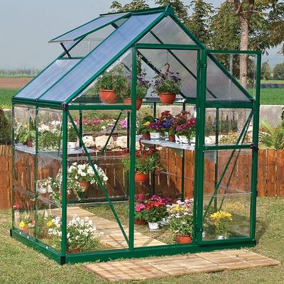 6' x 4' Palram Canopia Hybrid Green Polycarbonate Greenhouse (1.85m x 1.26m)