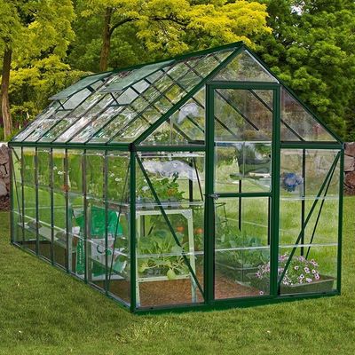 6 x 14 Palram Canopia Harmony Large Green Polycarbonate Greenhouse (1.85m x 4.26m)
