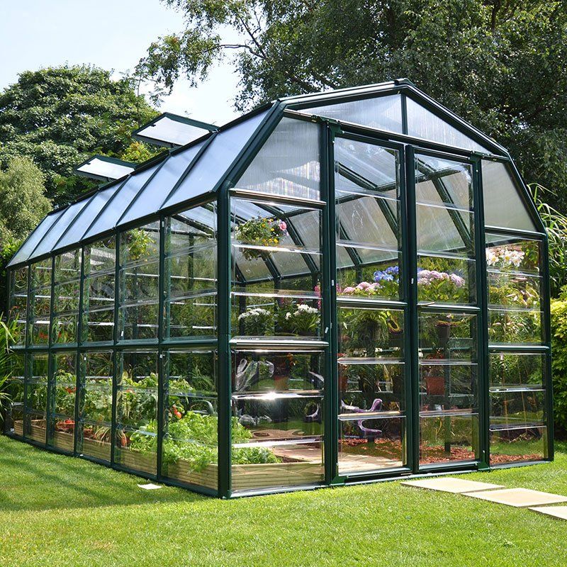 8'x12' Palram Canopia Rion Grand Gardener Large Polycarbonate Greenhouse (2.4x3.6m) - Image 1