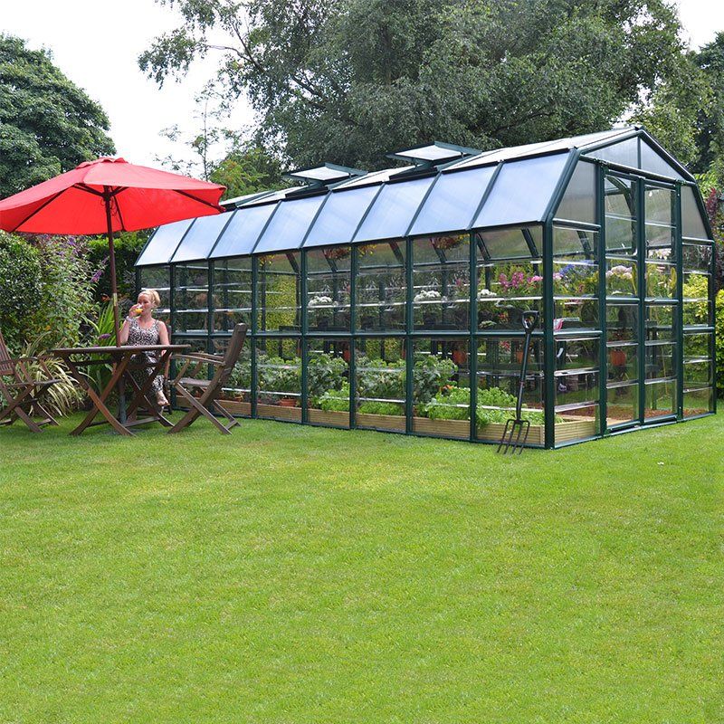 8'x16' Palram Canopia Rion Grand Gardener Large Polycarbonate Greenhouse (2.4x4.8m) - Image 1