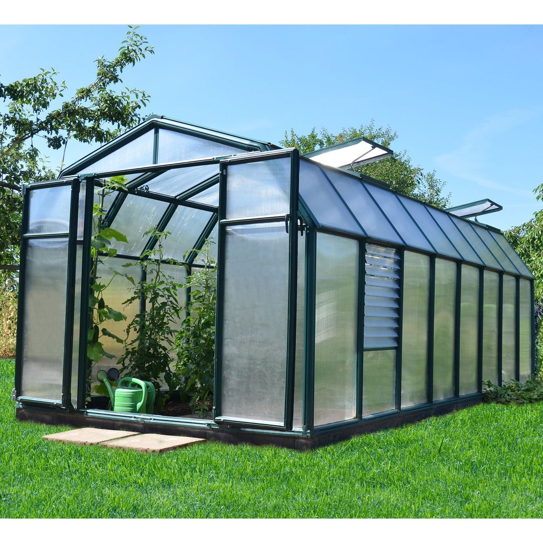 8'x16' Palram Canopia Rion Hobby Gardener Green Greenhouse (2.66 x 5.16mm) - Image 1