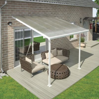10'x28' (3x8.4m) Palram Feria White Patio Cover