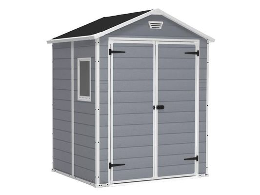 6' x 5' Keter Manor Plastic Garden Shed (1.85m x 1.52m)