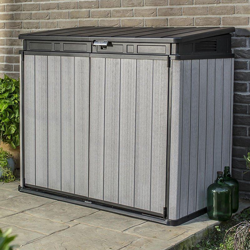 4'8 x 2'8 Keter Elite Duotech Garden Storage Box (1.41m x 0.82) - Image 1