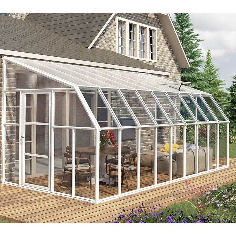 8' x 18' Palram Canopia Rion Clear Sun Room (2.57m x 5.70m) - Image 1