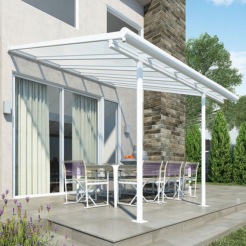 10'x10' (3x3m) Palram Canopia Sierra White Patio Cover - Image 1