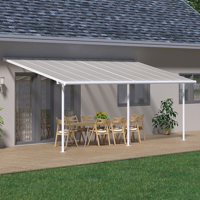 10'x20' (3x6.1m) Palram Canopia Sierra White Patio Cover - Image 1