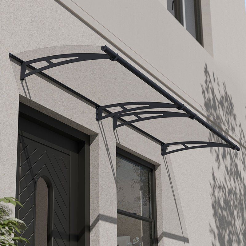 Palram Canopia Aquila 3000 Grey Clear Door Canopy - Image 1