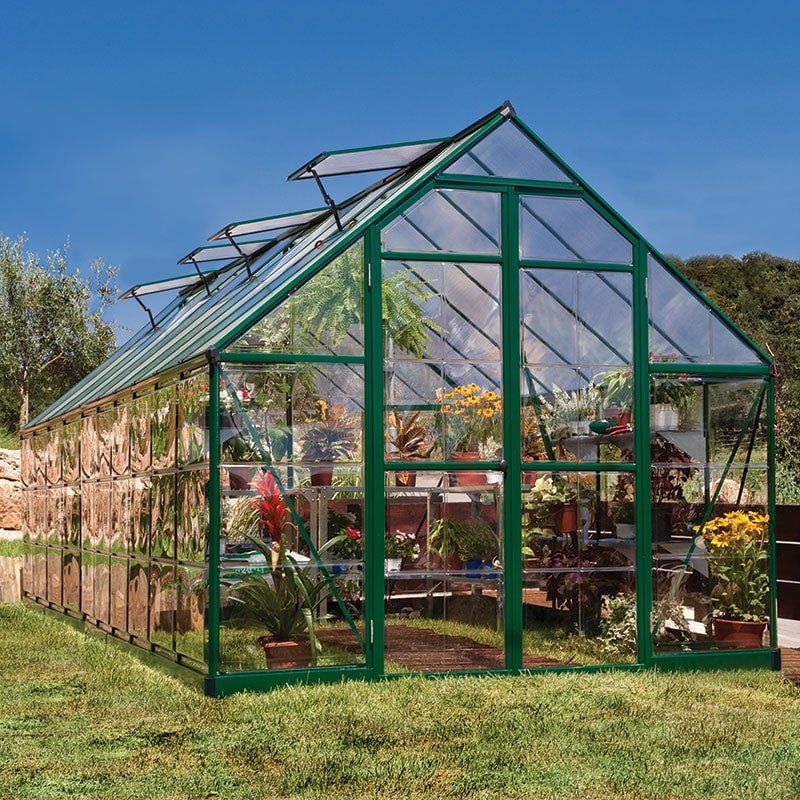 8' x 20' Palram Canopia Balance Green Greenhouse (6.07m x 2.44m) - Image 1