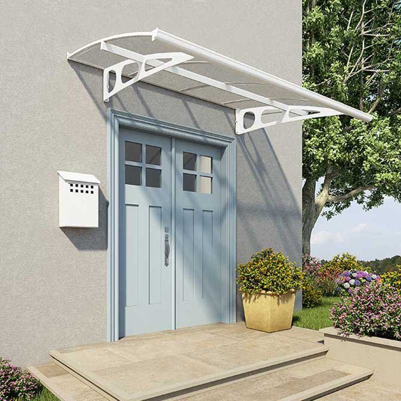 7' x 4' Palram Canopia Bordeaux 2230 White Large Door Canopy (2.24m x 1.39m) - Image 1