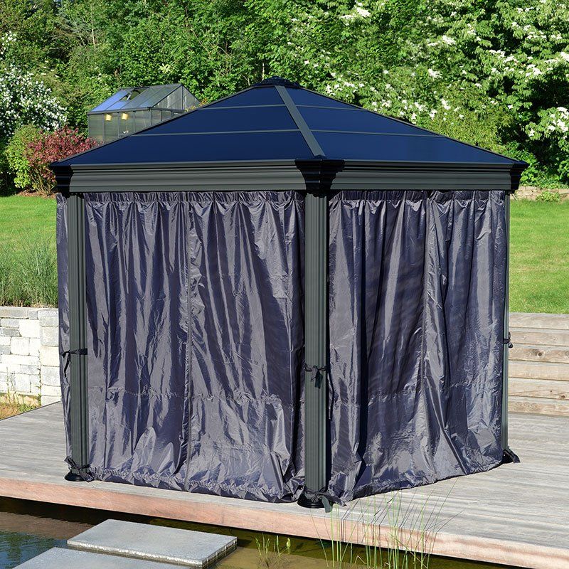 Palram Canopia Gazebo Curtains Set for Roma and Monaco Gazebos - Image 1