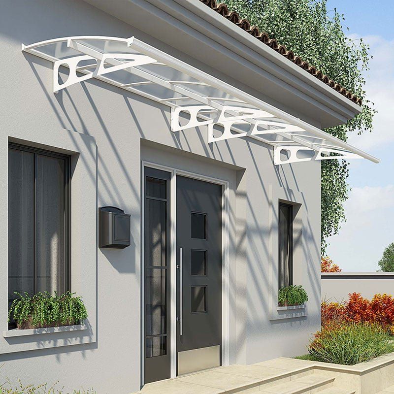 Palram Canopia Bordeaux 4460 White Door Canopy - Image 1