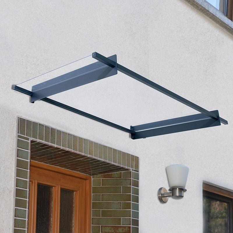 Palram Canopia Nancy 1500 Grey Door Canopy - Image 1