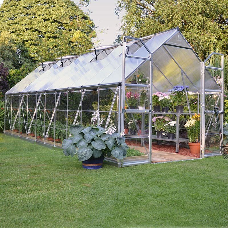 8' x 20' Palram Canopia Balance Silver Greenhouse (6.07m x 2.44m) - Image 1