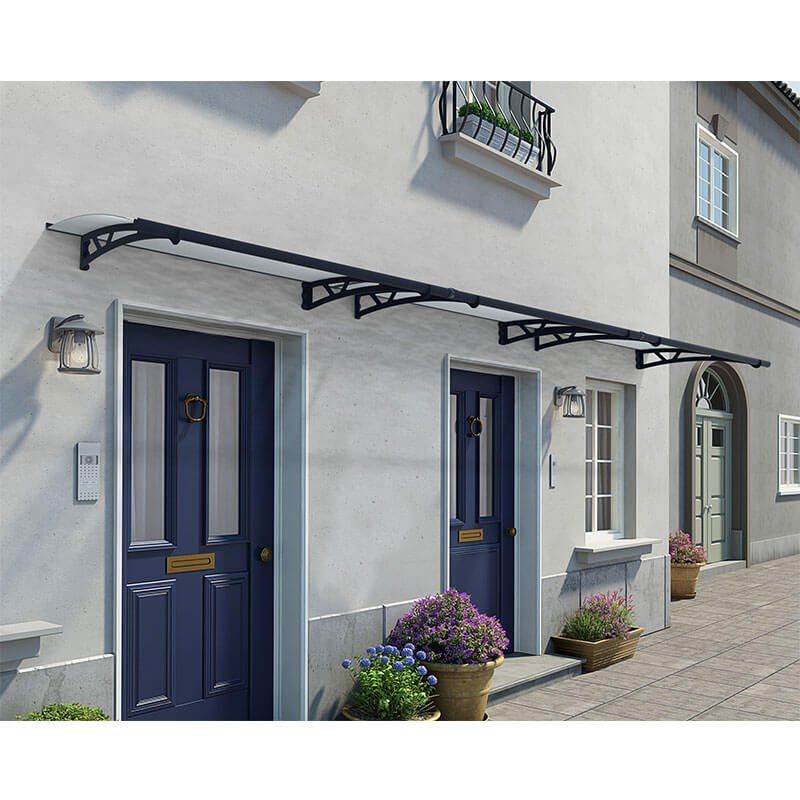 15' x 3' Palram Canopia Altair 4500 Grey Door Canopy (4.54m x 0.92m) - Image 1