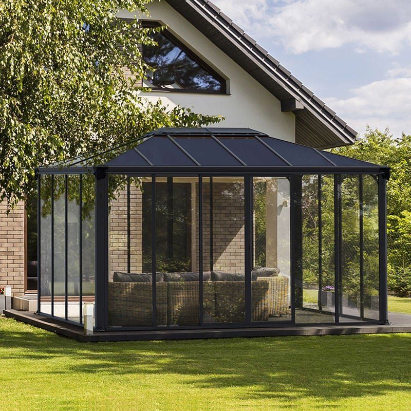 10' x 15' Palram Canopia Ledro 4300 Enclosed Gazebo (2.96m x 4.3m) - Image 1