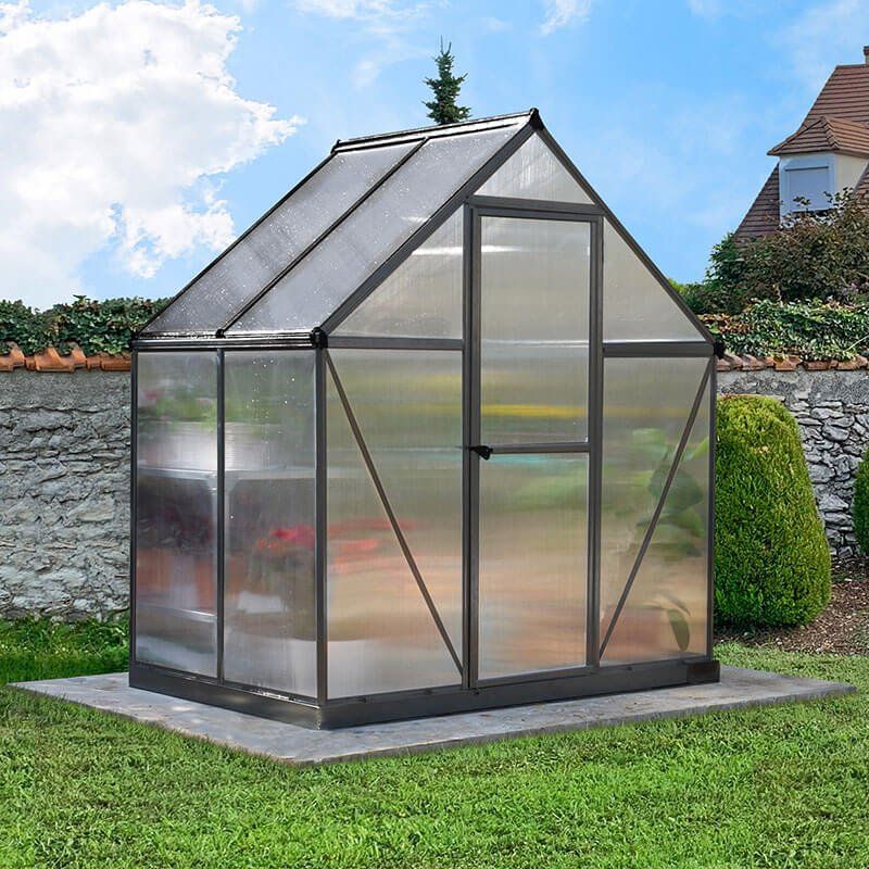 6' x 4' Palram Canopia Mythos Grey Greenhouse (1.85m x 1.26m) - Image 1