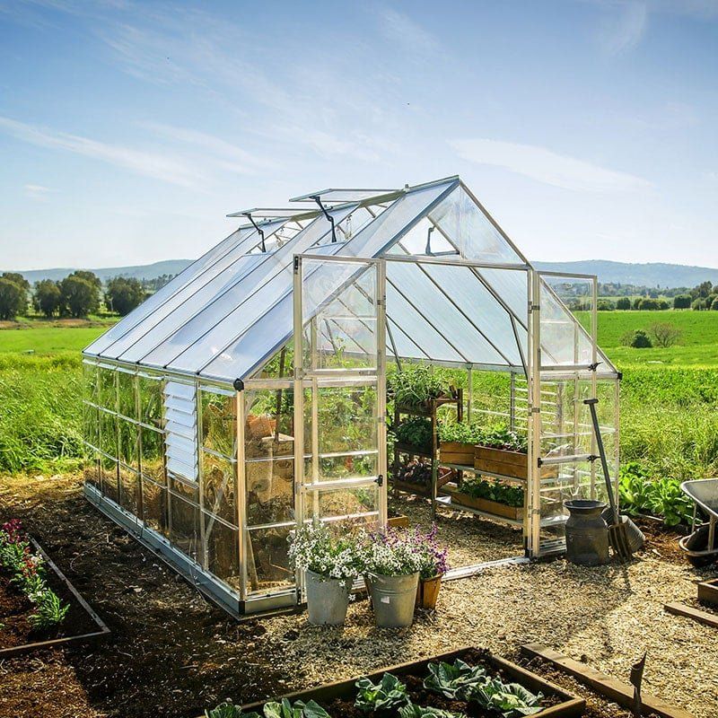 10' x 12' Palram Canopia Balance Silver Greenhouse (3.04m x 3.66m) - Image 1