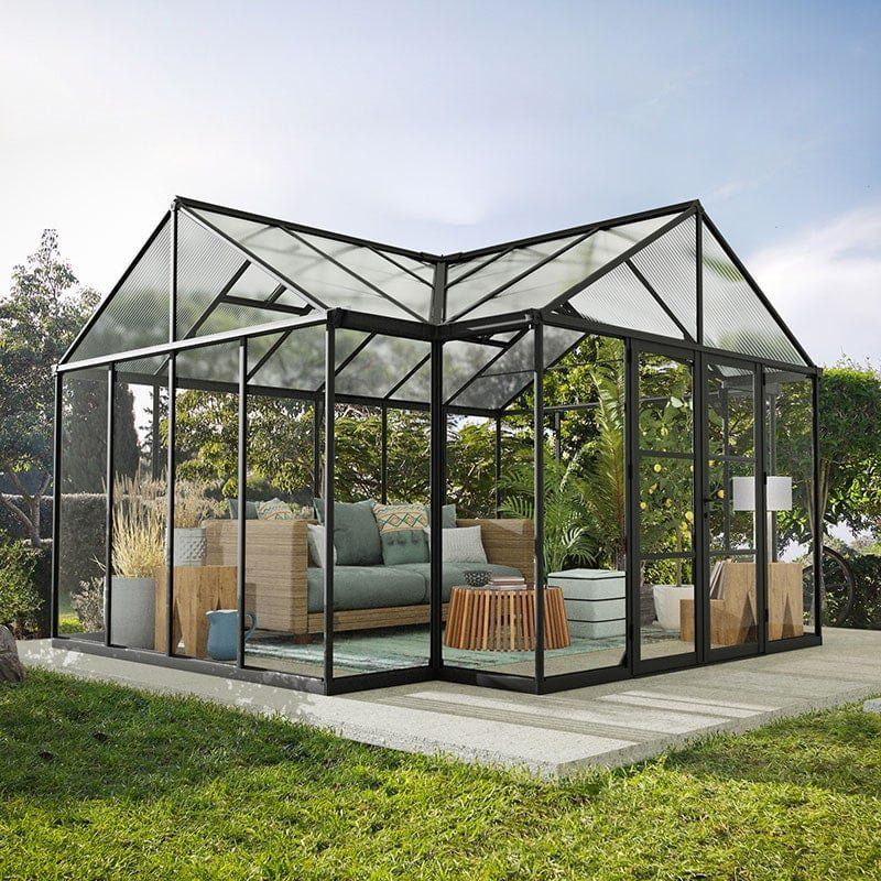 14'9 x 12'5 Palram Canopia Triomphe Orangery Enclosed Garden Gazebo (4.54m x 3.8m) - Image 1