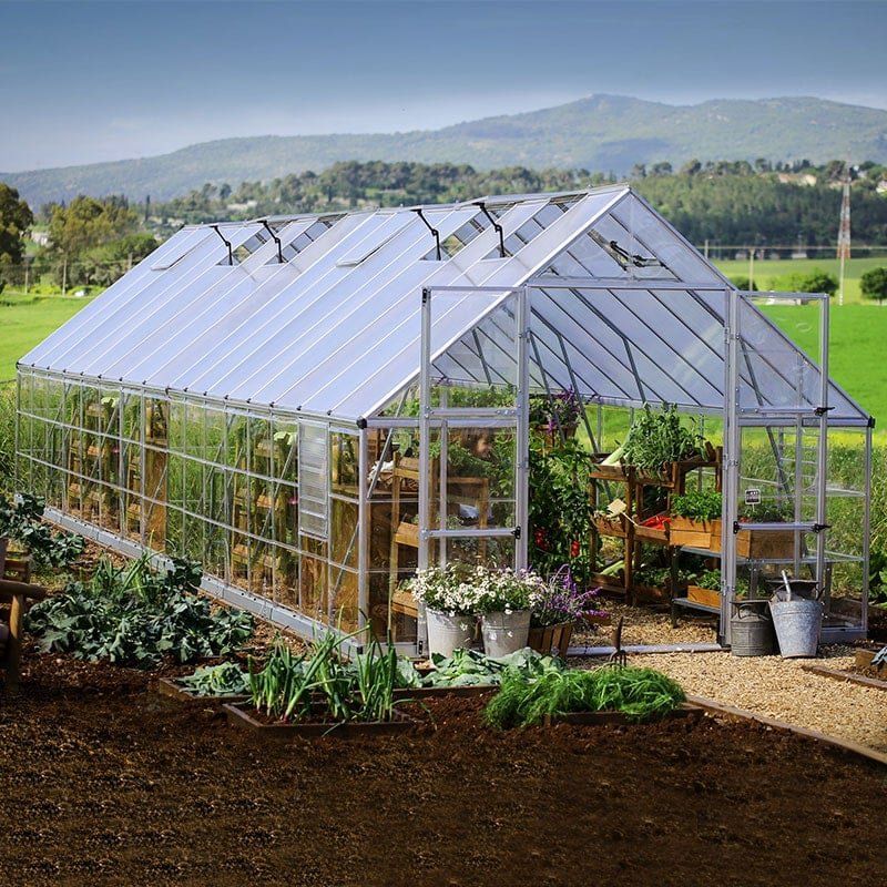 10' x 32' Palram Canopia Balance Silver Extra-Large Greenhouse (3.04m x 9.64m) - Image 1