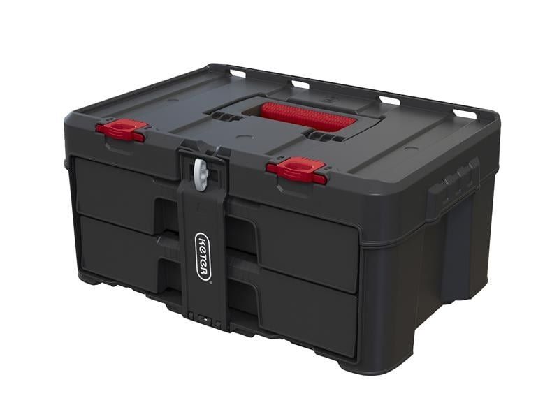 Keter 253384 Stack N Roll 2-Drawer Unit - Image 1
