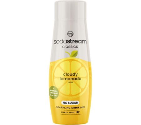 SODASTREAM Classics Cloudy Lemonade Syrup, Yellow,White