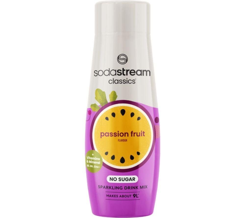 SODASTREAM Classics Passionfruit Syrup, Purple,White - Image 1