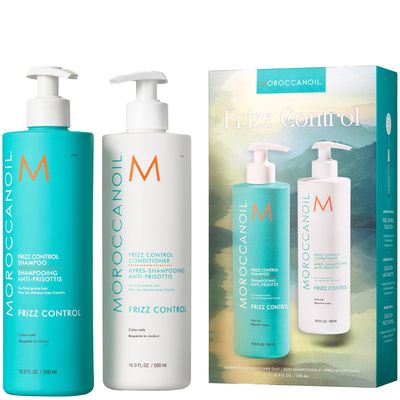 Moroccanoil Frizz Control Shampoo and Conditioner 500ml Duo (Worth £86)
